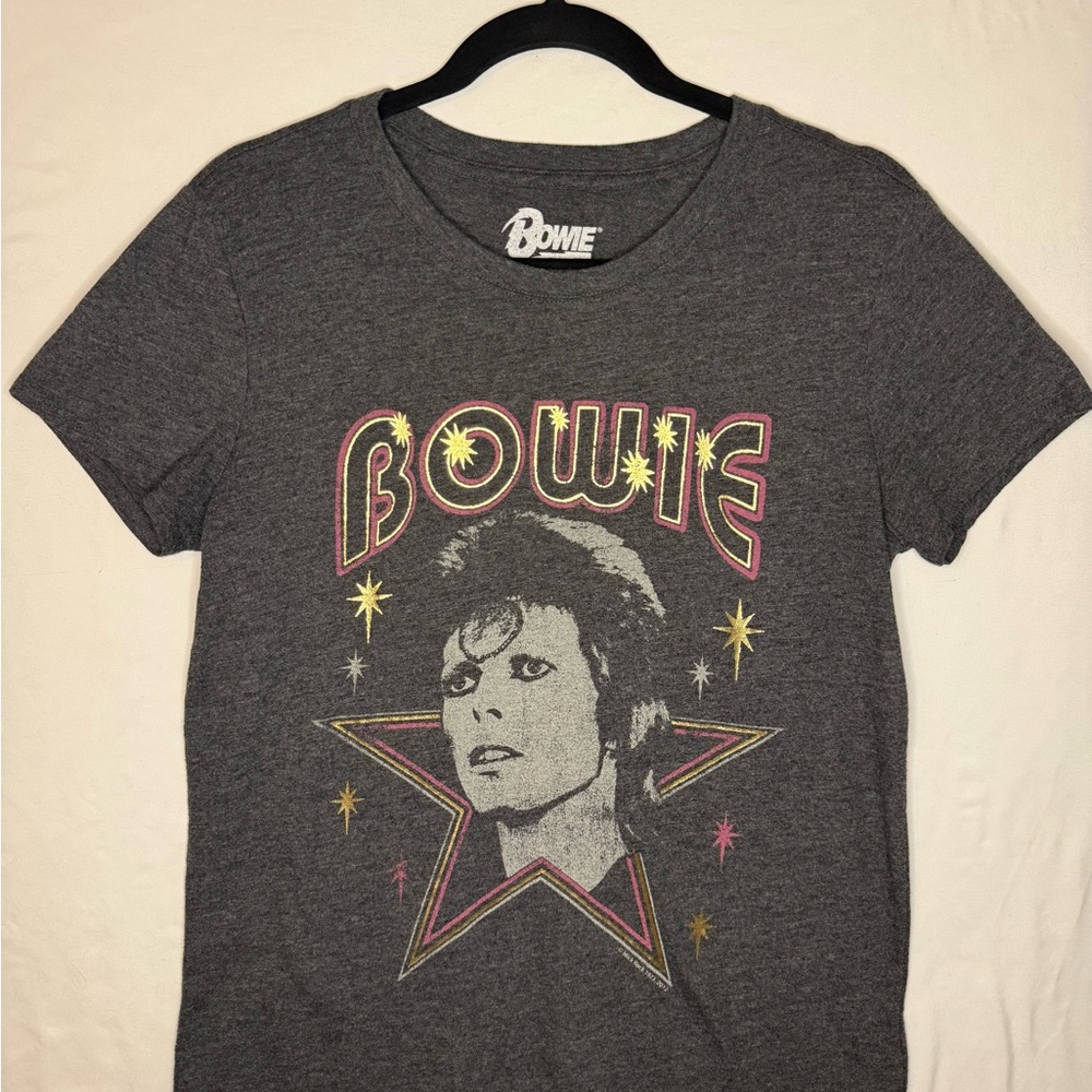 Lucky Brand Bowie Graphic Short-Sleeve Tee - Charcoal